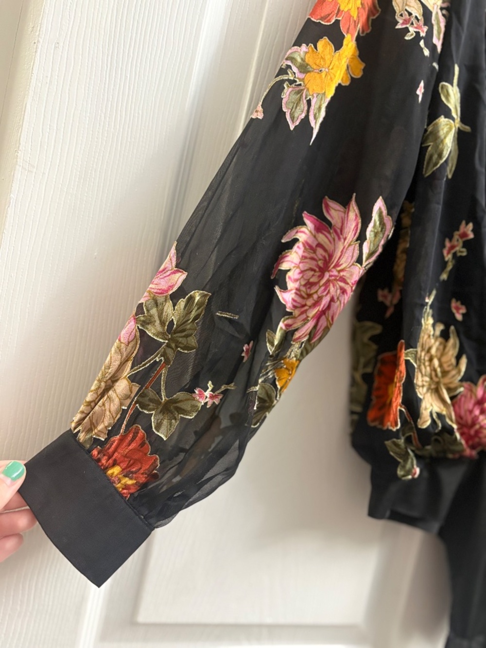 Women's ASTR The Label Black Floral Wrap New Bodysuit - Picture 3 of 7